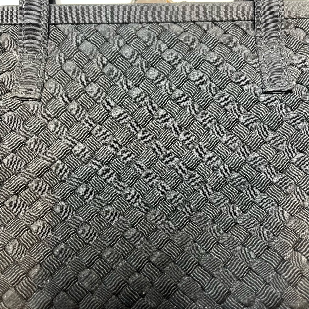 Liz Claiborne Small Black Woven Vintage Evening Purse - Picture 2 of 12